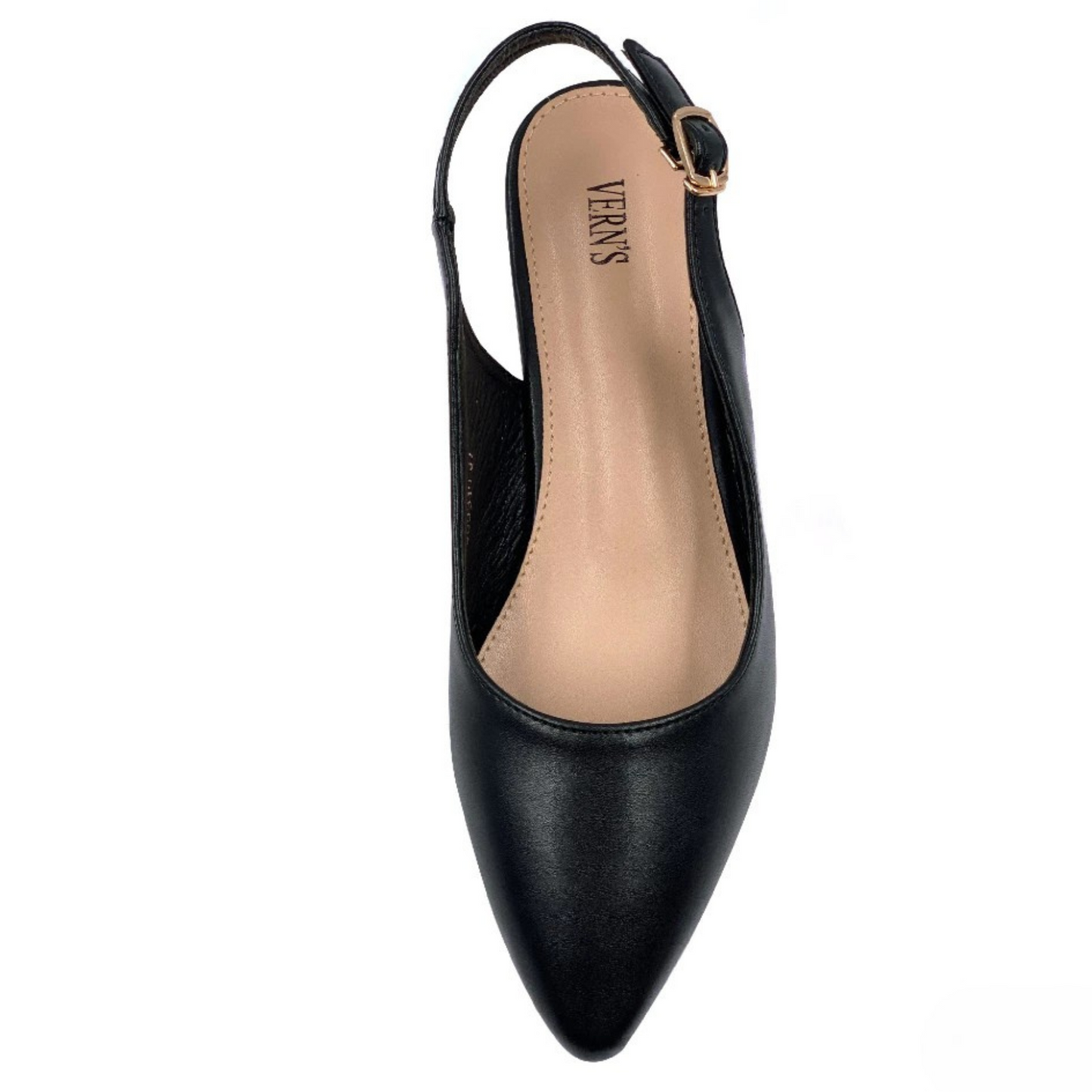Women's Pointed Toe Slingback Heels – Low Block Heel Dress Shoes